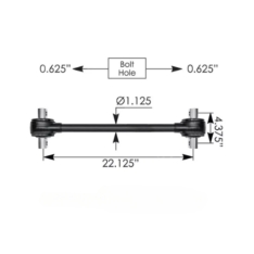 INS.520.63 Torque Rod 22.125in Sealed Volvo